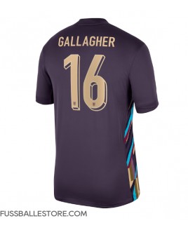 Günstige England Conor Gallagher #16 Auswärtstrikot EM 2024 Kurzarm